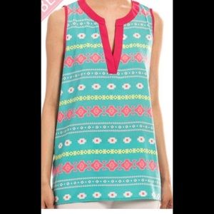 🚨SALE! 🌺🦉PINK OWL Colorful print,sleeveless top
